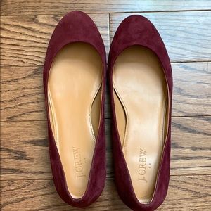 JCrew suede flats